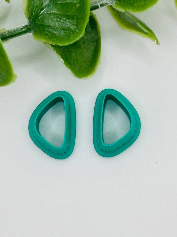 Organic Triangle Cookie Cutter / Polymer Clay Cutter for wholesale by CaliLu Clay Co.