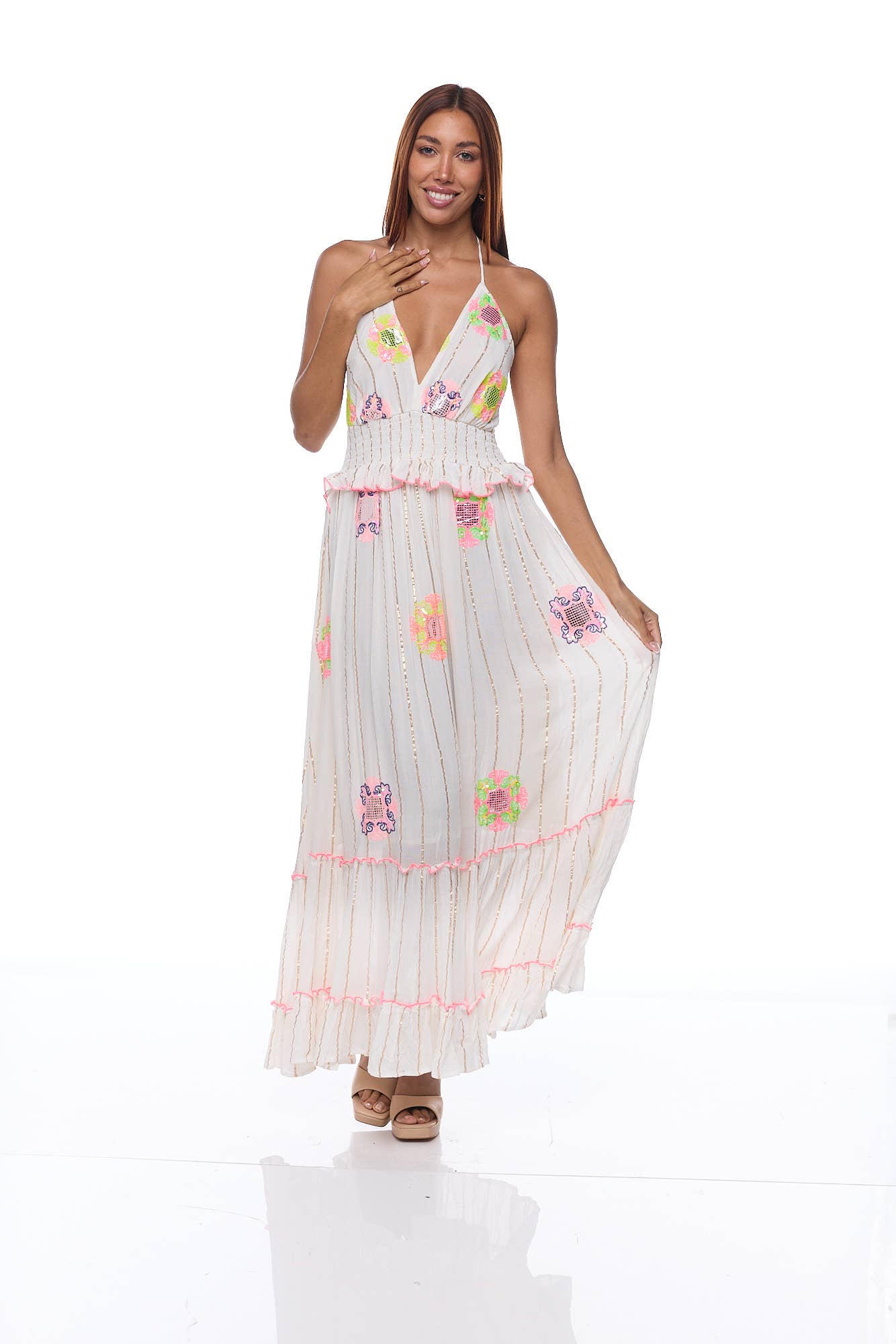 Ranee's - Wholesale Dress - Women's - R-102 lace cotton dress  2