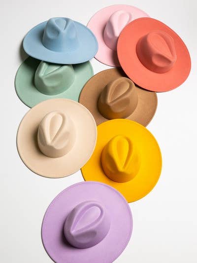 A VINTAGE PLAIN FEDORA HAT | 40HW012 for wholesale by JOSSLYN by wall to wall