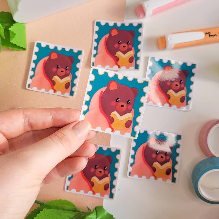 Knuffelbeer Sticker voor wholesale door Okupoku