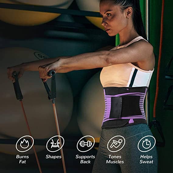VIGOR - Wholesale Fitness Equipment - Waist trainer Slimming Workout Compression Double Belt Sweat12