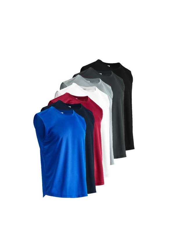 T-shirt musculaire sans manches LeeHanton Performance pour homme pour la vente par LeeHanTon