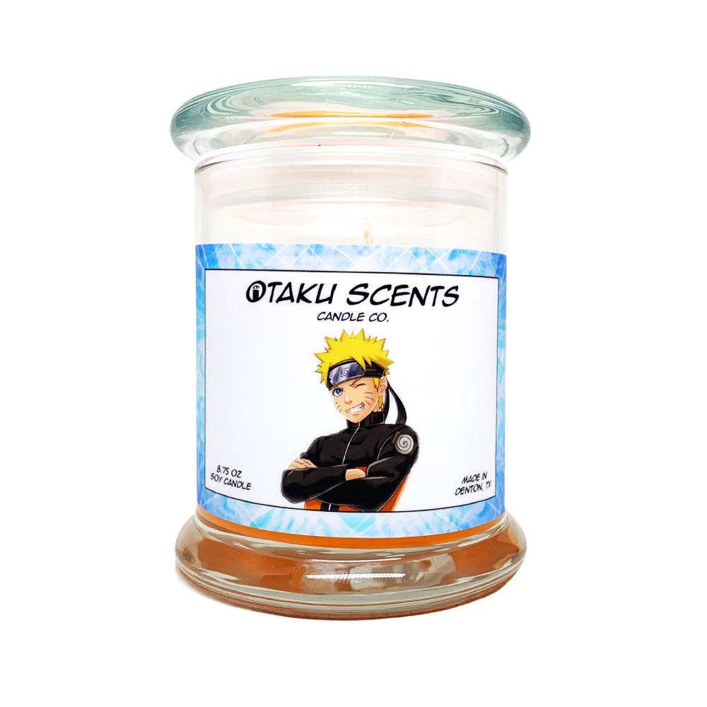 Otaku Scents - Wholesale Jar/Filled Candle - Naruto Melon Ozone and Wood Scented Anime Inspired Candle