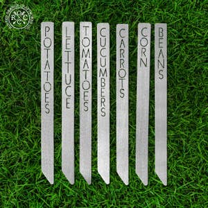 Personalised slate plant labels