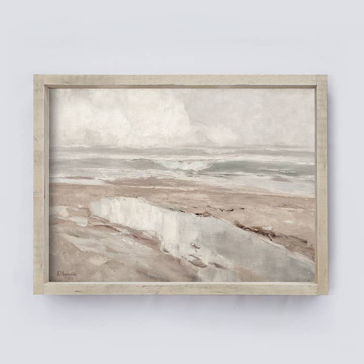 Hoekstra Decor - Wholesale Art Print - Coastal Wall Decor | Vintage Sea Ocean Painting A1160