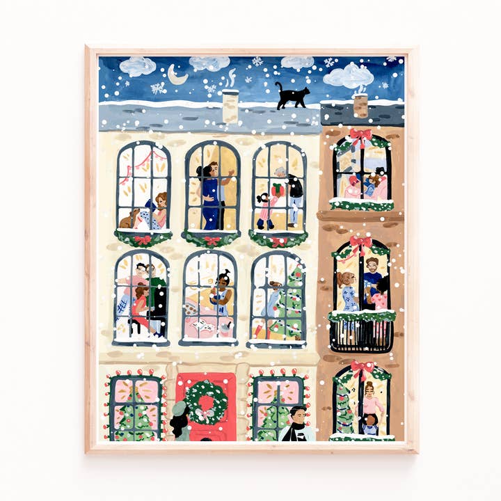 Semesterlägenhet Windows Konsttryck för wholesale av Sabina Fenn