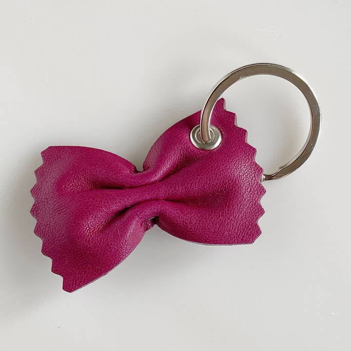 Porta-chaves de Couro Farfalle - Ameixa por atacado de Melo Melo