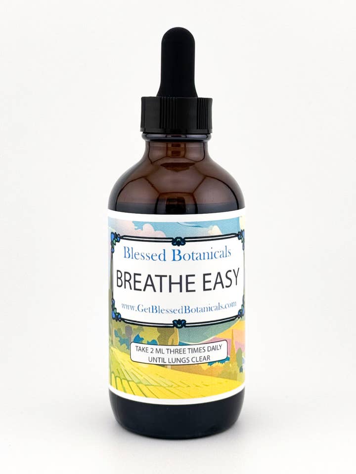 Extrait Respirez Facile (Bio) - Idéal pour la Santé Respiratoire, la Détoxification des Poumons, & Éliminer la Congestion ! pour la vente par Blessed Botanicals