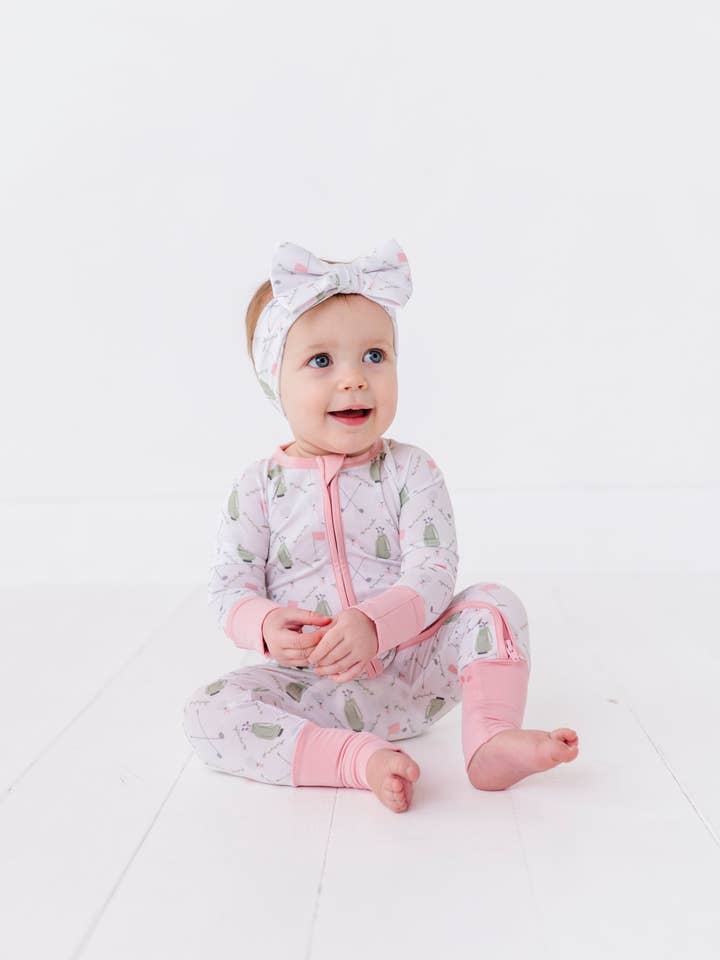 Kiki + Lulu - Wholesale Jumpsuit - Baby - Dressed to the Tee Convertible Footies- Pink1