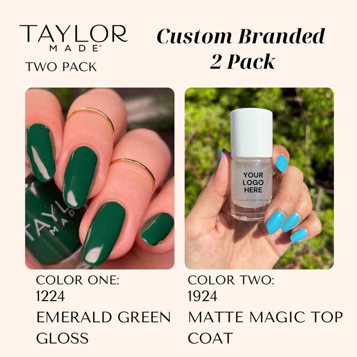 Taylor Made Polish - Vendita all'ingrosso Smalto per unghie - Smalto per unghie personalizzato: confezione da 2 a lunga tenuta + vegano + non tossico255