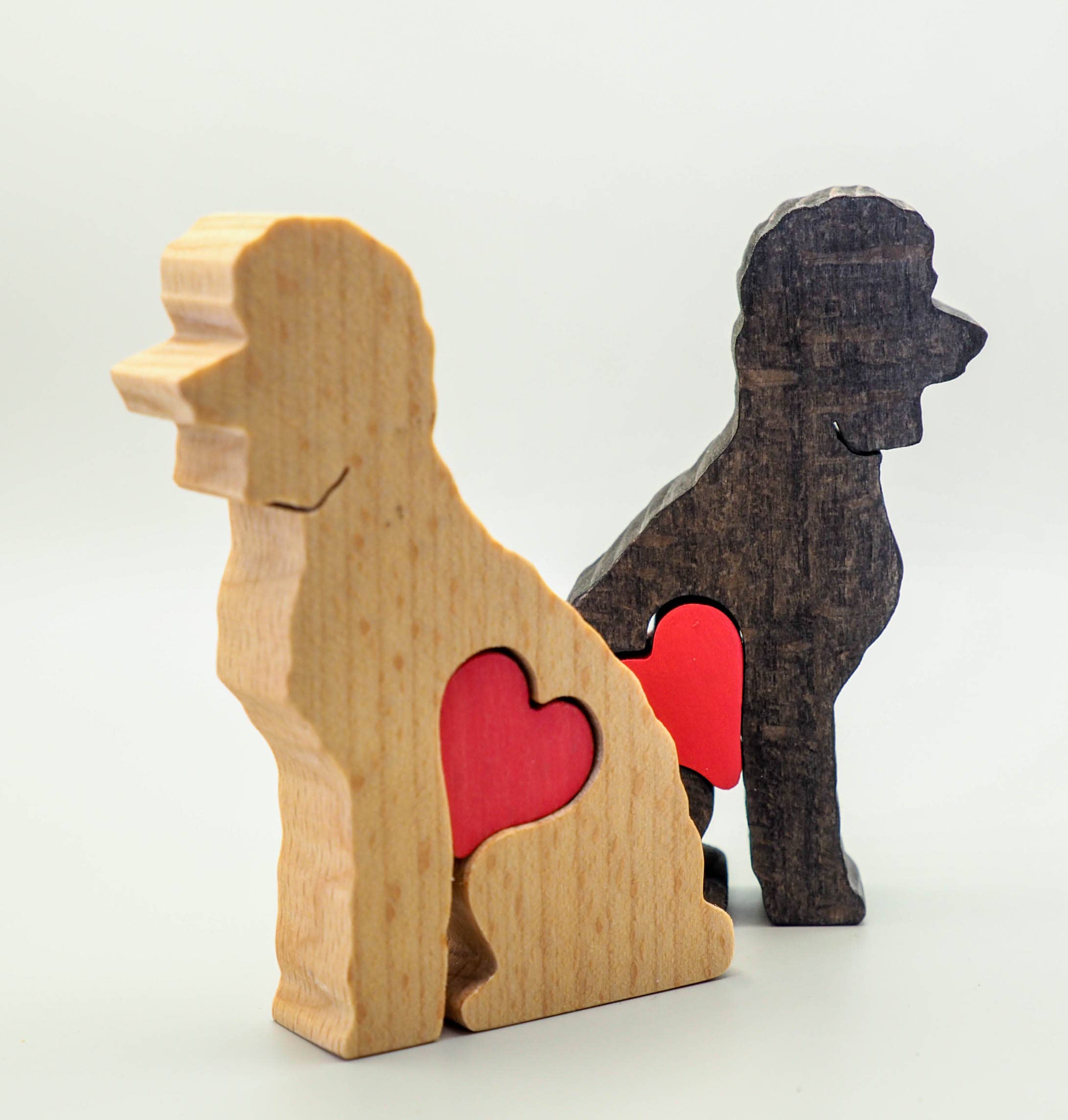 Wood Metamorphosis - Wholesale Decorative Figurine - Poodle - Little Wooden Dog Decorative Figurine Keepsake