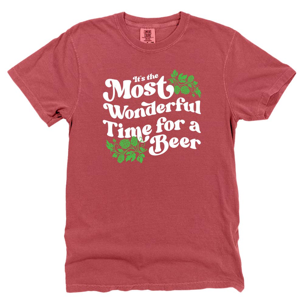 Let's Get This Thread - Wholesale Screen Printed T-Shirt - Women's - It's The Most Wonderful Time for a Beer10