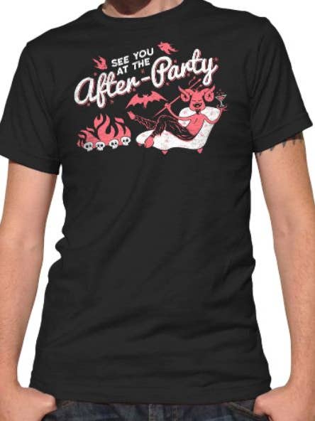Camiseta masculina See You At The After Party por atacado de Boredwalk