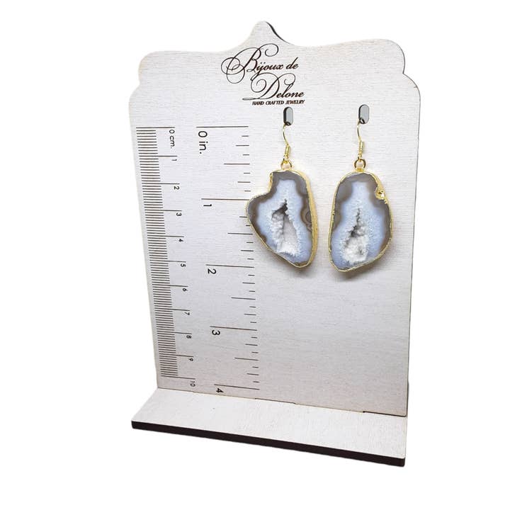 Bijoux de Delone, LLC - Wholesale Dangle earrings - Agate Slice Earrings0