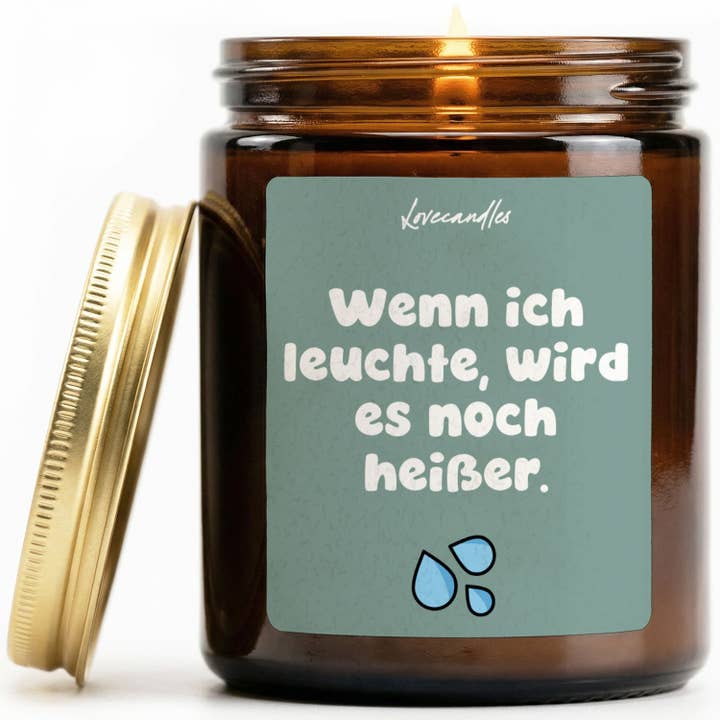 Bougie parfumée à la vanille - Quand je brûle, ça devient vraiment chaud pour la vente par Lovecandles