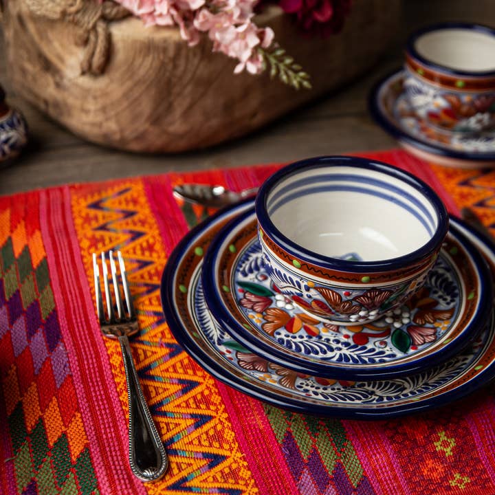 Colorful Talavera Bowl – Hand-Painted Mexican Floral Ceramic for wholesale by Clayvera