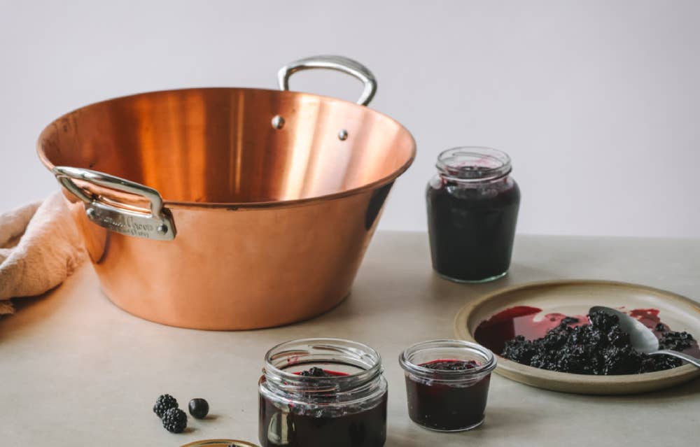 samuel groves – wholesale Cooking pot – 28cm Copper Jam Pan5