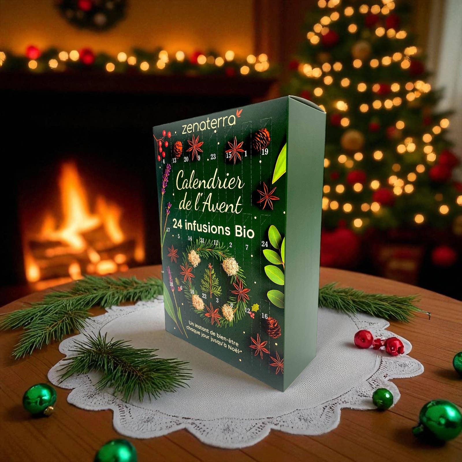 Zen'Arôme - Wholesale Advent Calendar - Advent Calendar 24 Organic Herbal Teas – 100% Natural9
