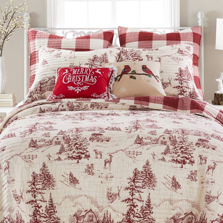 Levtex Home - Wholesale Bedding Set - Winter Sleigh Ride Quilt Set10