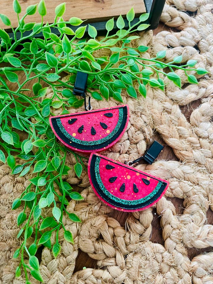 Watermelon VENT Clip Car Freshie (set of 2) for wholesale by Stay Fresh’ies Air Fresheners