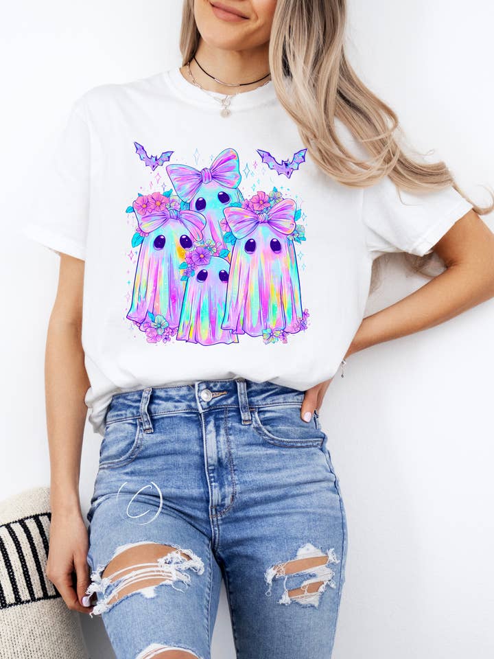 CMD Wholesale - Wholesale T-Shirt (Graphic) - Unisex - Iridescent Ghosts Graphic Tee4