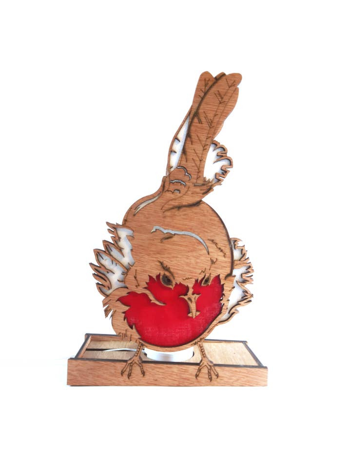 Hangry Robin, Lamp for wholesale by Bluebell Peak Design