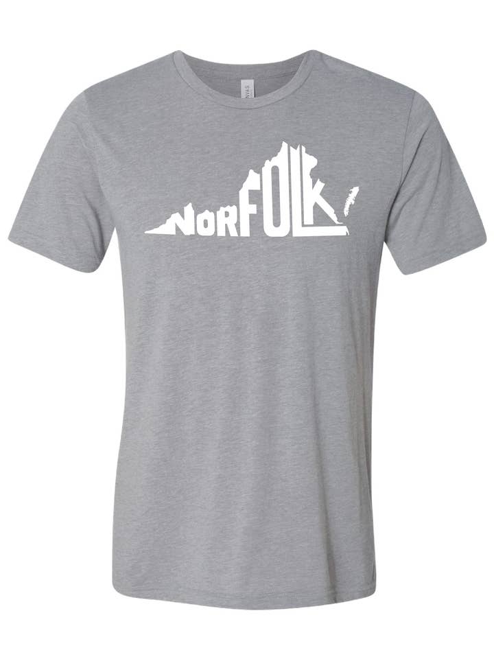 The Stately Shirt Co. - Wholesale Screen Printed T-Shirt - Unisex - Norfolk VA Stately Shirt - Grey