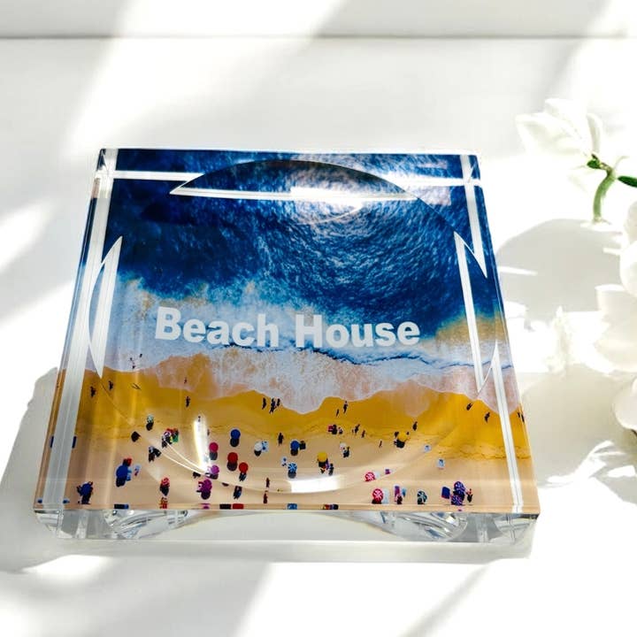 Strandhaus Acrylblock Bonbon-Schale Ablagefach für den Großhandel von Resinate By KS / by KRISTIN SMITH