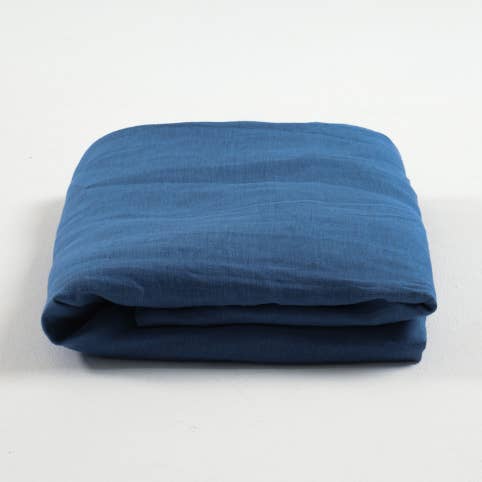 Indigo linnen laken voor wholesale door The Katha