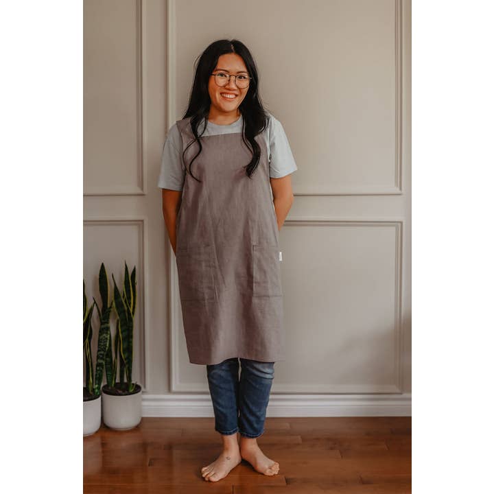 Bluebird Aprons - Wholesale Apron - Adult Pinafore Linen Apron