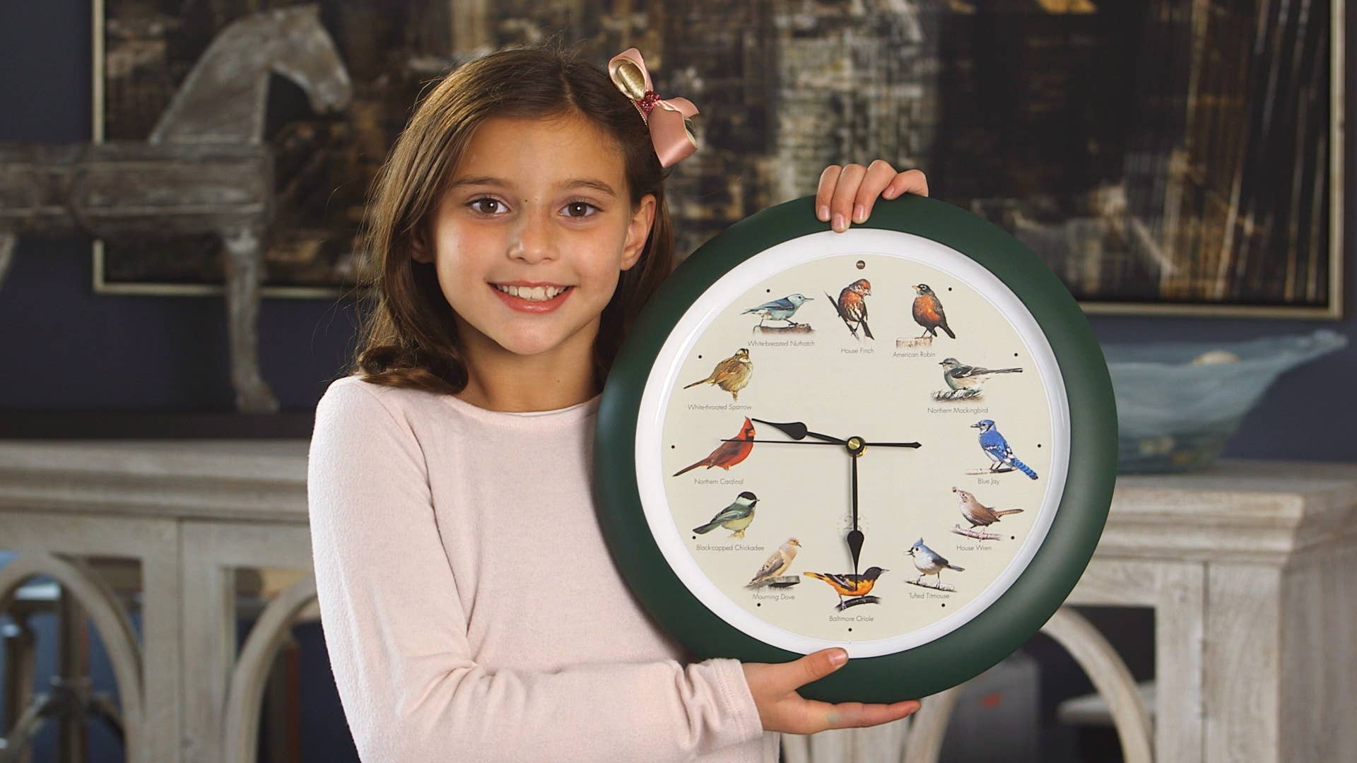 Mark Feldstein & Associates - Wholesale Wall Clock - 25th Anniversary Original Singing Bird Clock, 13 Inch, Green3