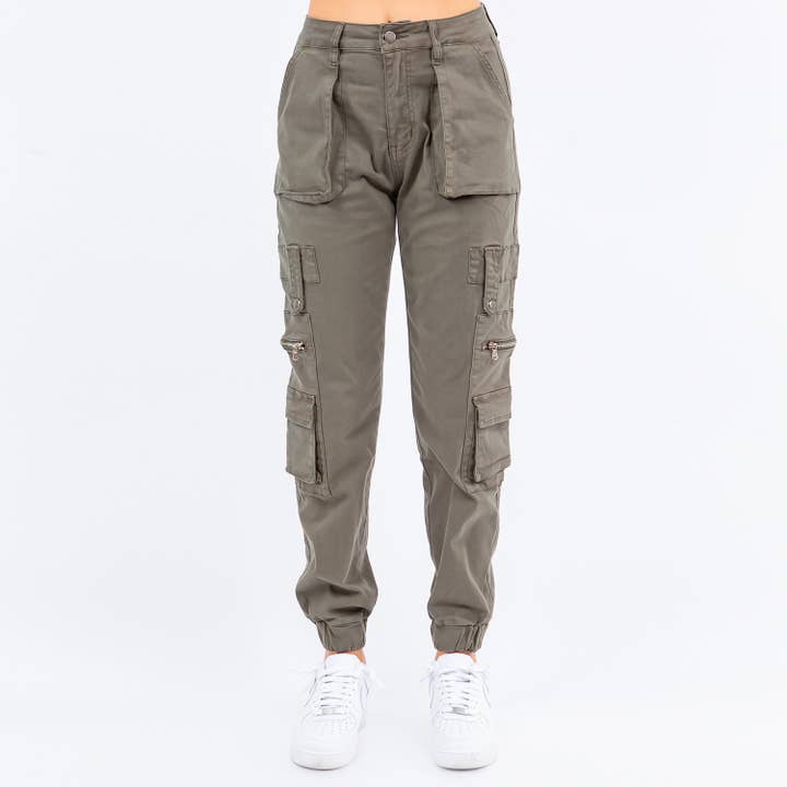 PANTALON DE JOGGING SLIM À POCHE CARGO-RJJ30533 pour la vente par American Bazi