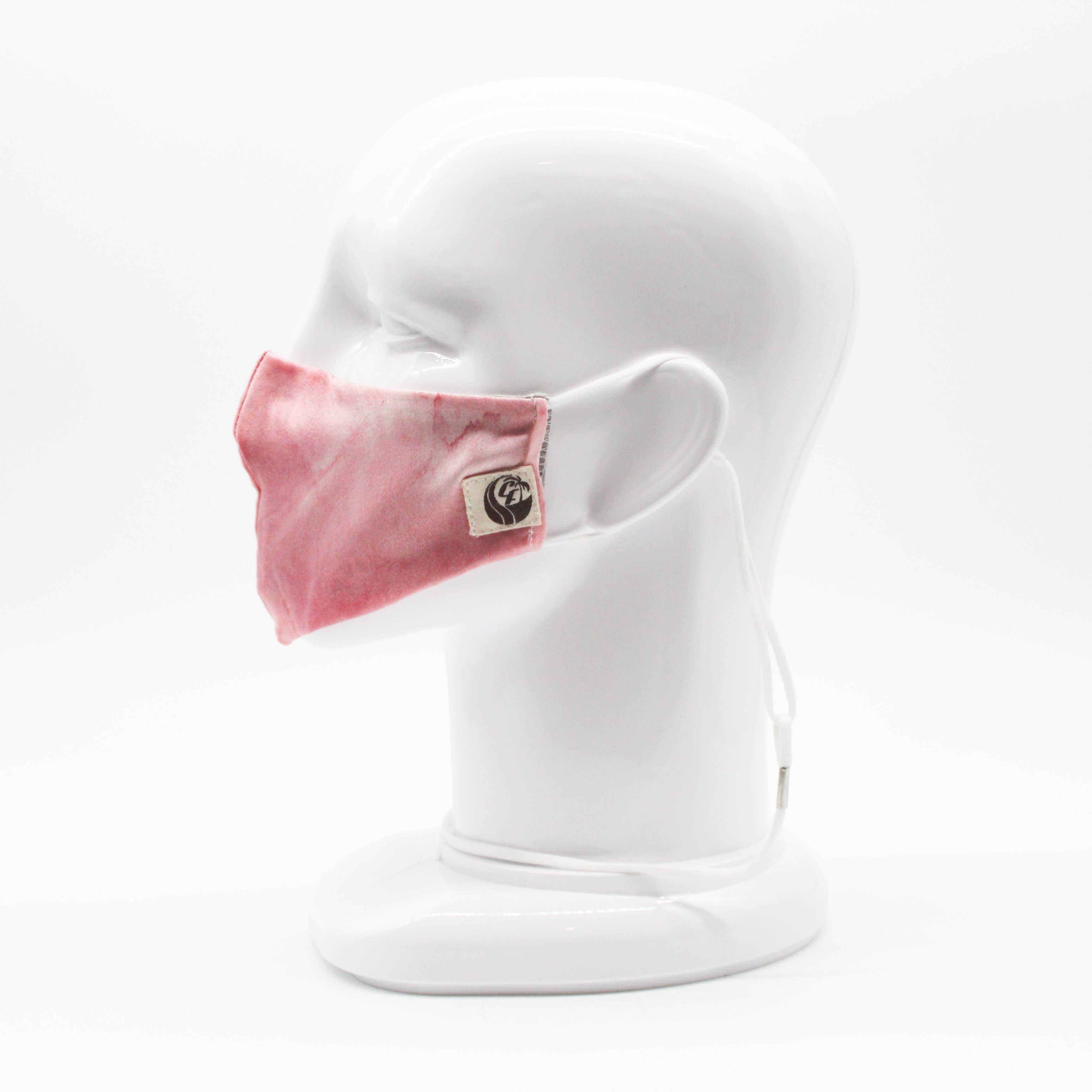 Maskdanna by Califortunate – Großhandel Nicht-medizinische Einwegmaske – MVSK SEIDIGE KRAWATTENFARBE PINK1