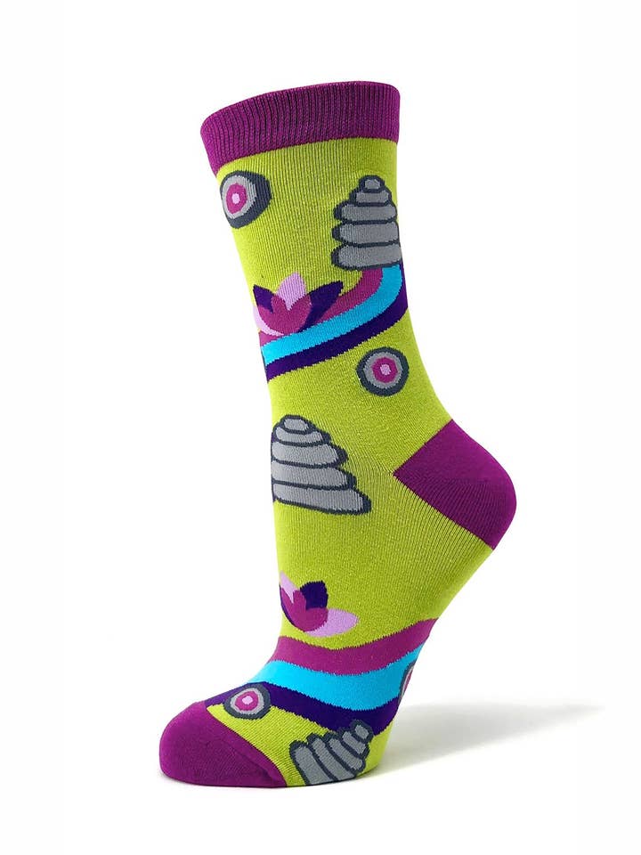 Fabdaz - Wholesale Socks - Women's - Zen as F**k Women's Crew Socks2