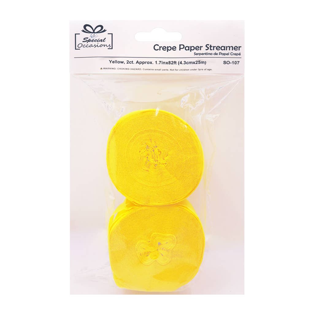 Angels Craft - Vente Serpentin - Guirlandes en papier crépon 2 unités – 10 couleurs, 25 m décoration de fête7