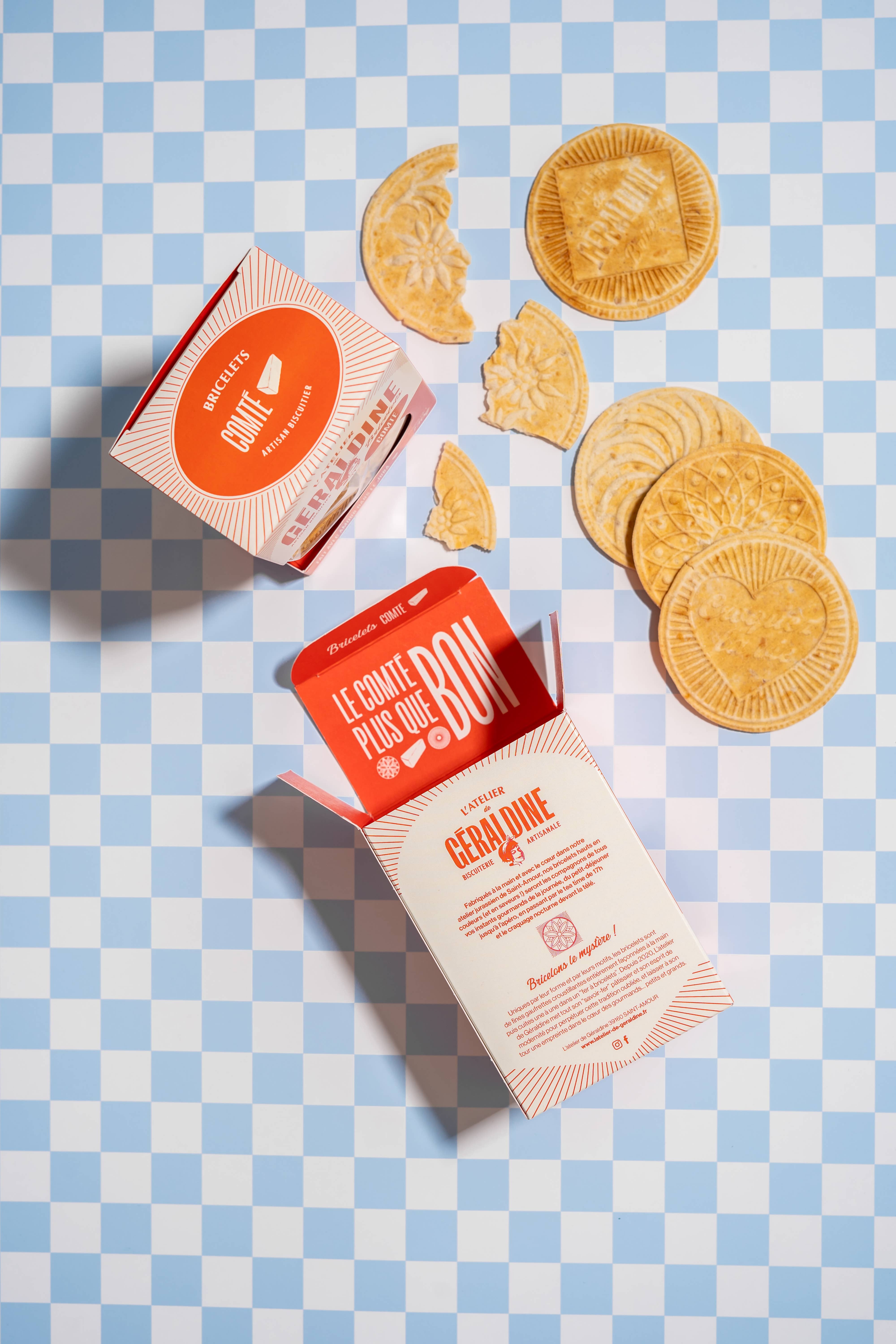 ATELIER DE GERALDINE - Venta al por mayor Galletas - «Bricelets au Comté»: sabrosas galletas de aperitivo2