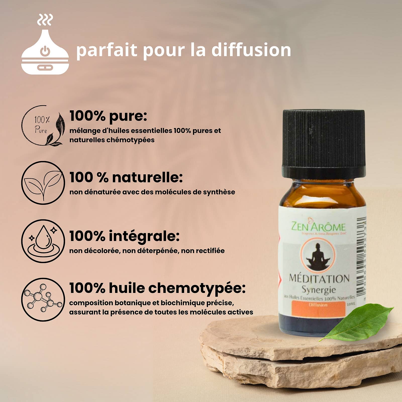 Zen'Arôme - Wholesale Etherische olie - Meditatie essentiële olie synergie voor diffuser - 10 ml4