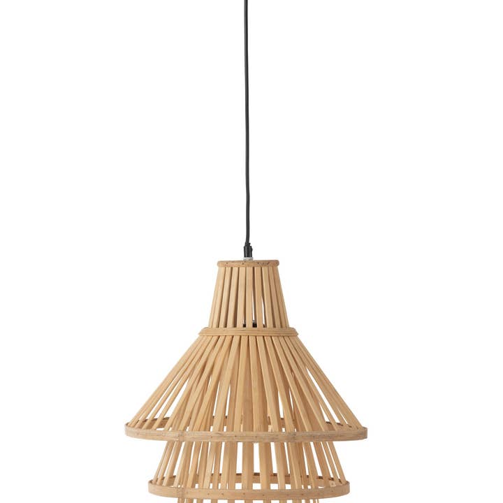 Suspension à couches en bambou naturel, taille moyenne pour la vente par BOHORIA