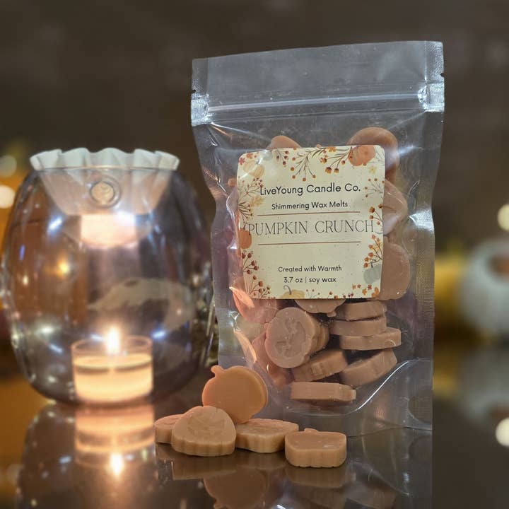 Fondants de cire en forme - Parfums d'automne ou d'Halloween pour la vente par LiveYoung Candle Company
