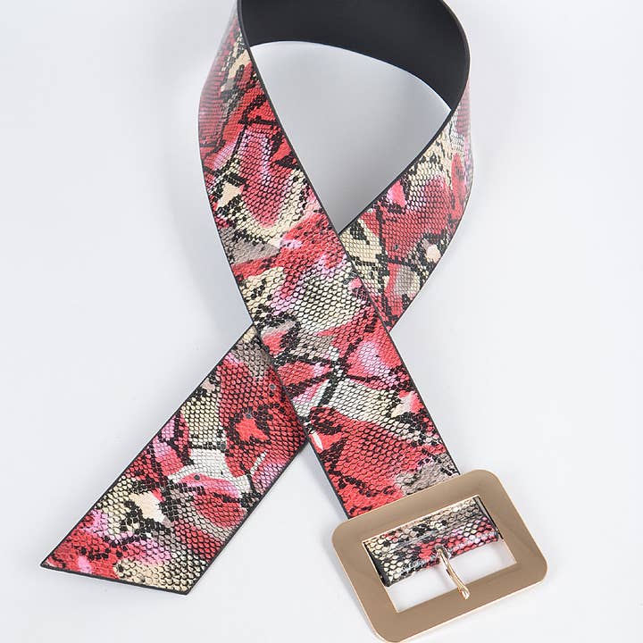 3AM BY H&D ACCESSORIES - Wholesale Belt - Women's - Multi Color Snake Waist Belt4