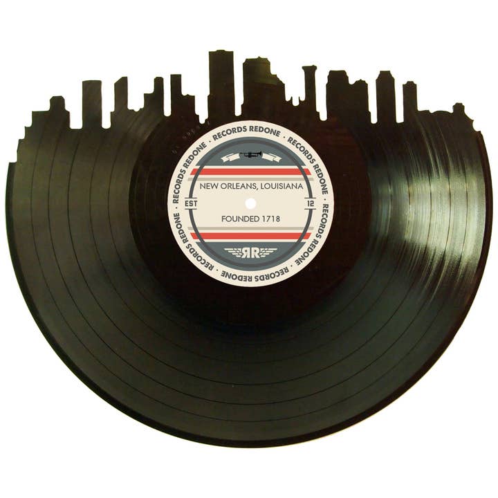 Arte de disco de vinilo de Nueva Orleans Skyline Records Redone Label para venta al por mayor de Records Redone
