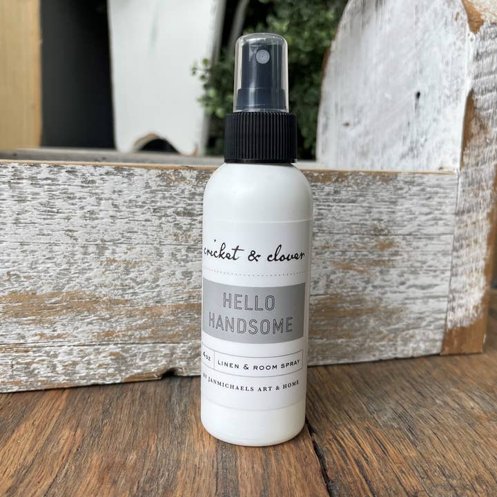 Hello Handsome Linen & Room Spray for wholesale by JanMichaels Art & Home
