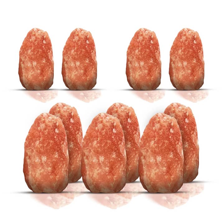 Pink Salt Boulders Pack of 10 - Himalayan Pink Salt Boulders for wholesale by Pink Salt Tiles LLC