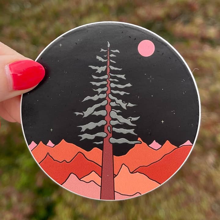 Lonely Pine (Sticker) for wholesale by Lake Effect Press