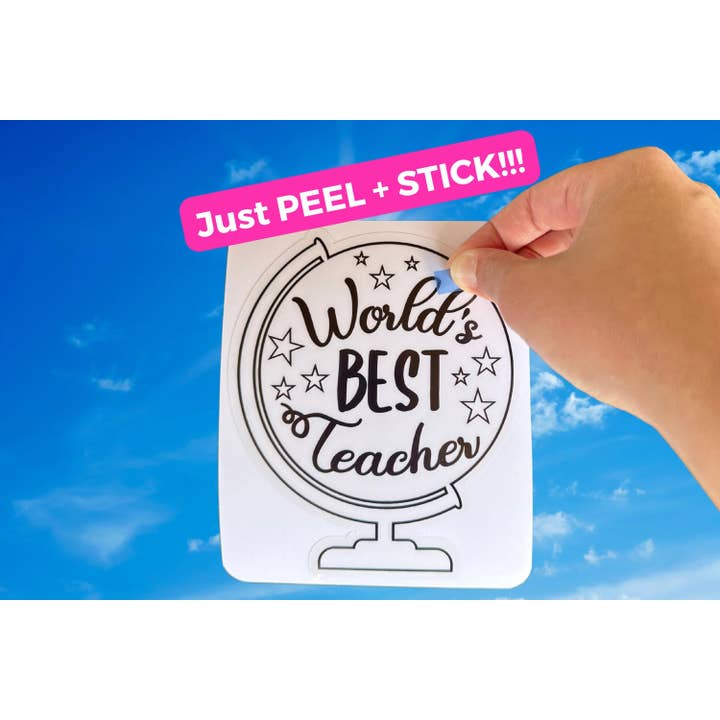 Teacher Appreciation DIY Suncatcher Kit - Mess-Free Craft for wholesale by Stick with Sofi