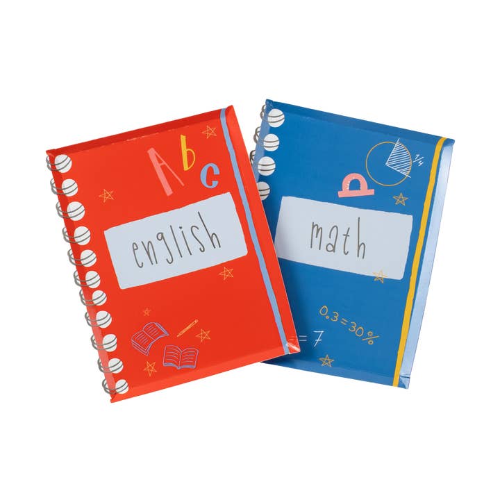 SCH25-DP2-School Days Notebook Dessert Plates for wholesale by Gatherings by Curated Paperie