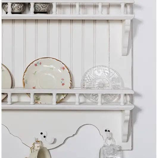 Vagabond Vintage - Wholesale Wall Mounted Shelf - Wall Mounted French-Style Dish and Plate Storage Rack1