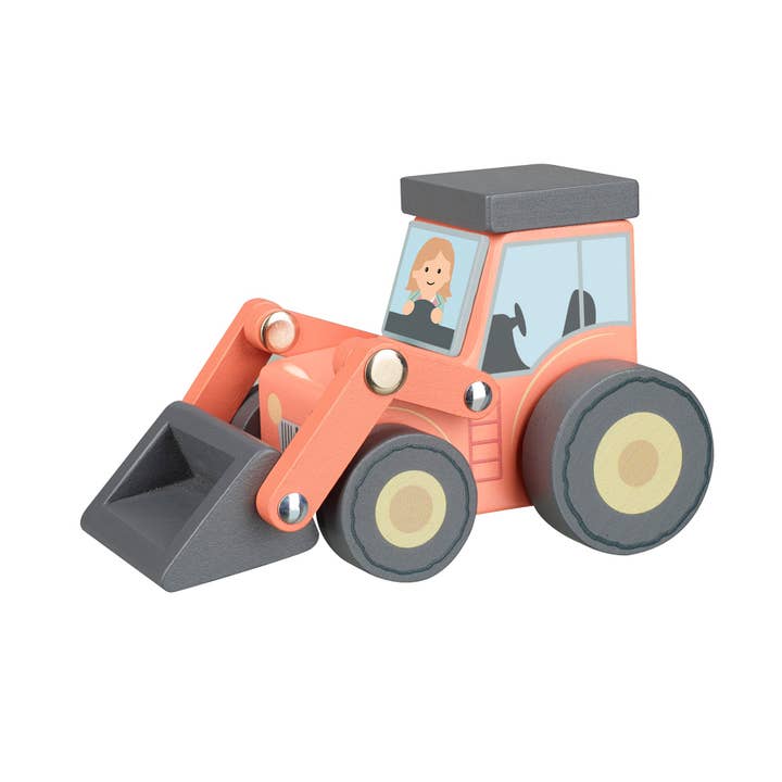 Orange Tree Toys - Wholesale Toy Car/Truck - Kids - NEW! Farm Wooden Loader Tractor