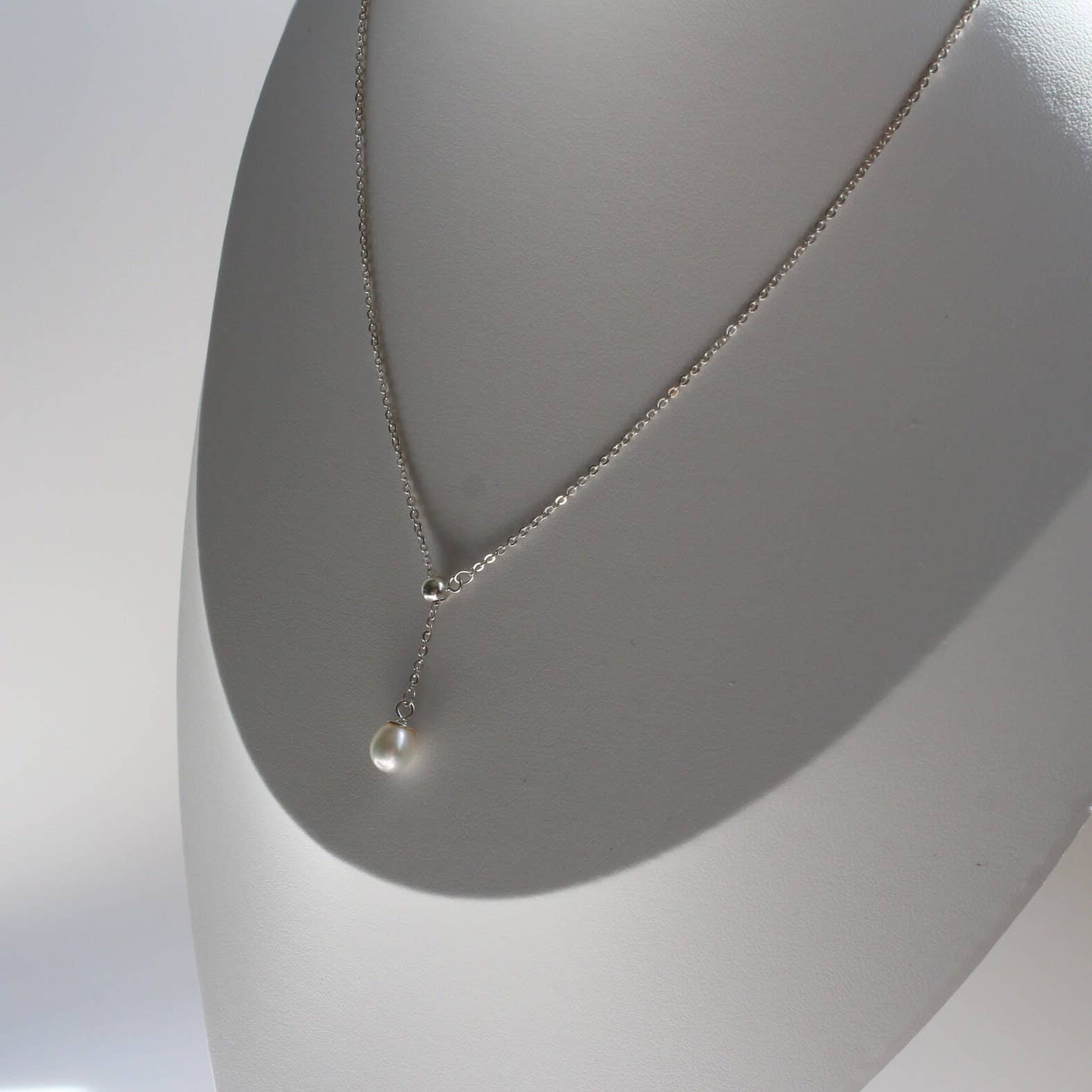 iBijoux - Venta al por mayor Collares con colgantes/abalorios - Collar colgante de perlas de agua dulce en plata de ley (1N05c)2