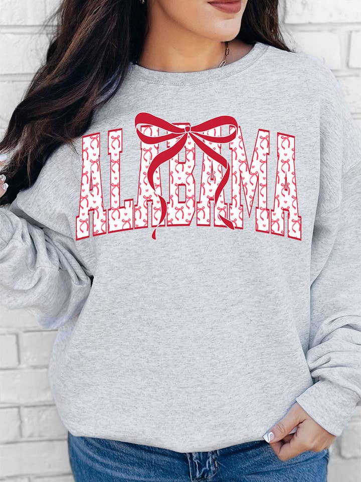 Wholesale Accessory Market - Wholesale Graphic Sweatshirt - Women's - Coquette Varsity Alabama Unisex NuBlend Crew Sweatshirt